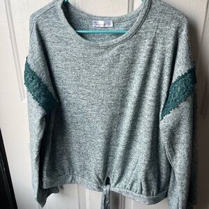 89th & Madison Heathered Green Sweater